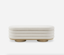 Online Designer Bedroom Freida Performance Bouclé Storage Bench