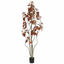 Online Designer Home/Small Office Artificial Foliage Rogot Rurple Tree in Pot