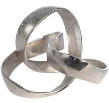 Online Designer Home Office Aluminum Knot Sculpture, Silver