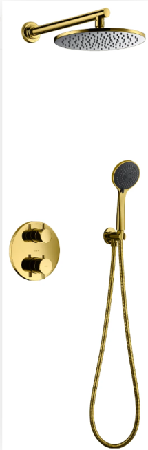 Online Designer Bathroom MOBI LIVA GOLD THERMOSTATIC CONCEALED SHOWER SET