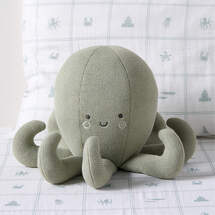 Online Designer Nursery Cooper Green Octopus Pillow by Jake Arnold