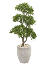 Online Designer Kitchen 43'' Faux Bonsai Tree in Stone Planter