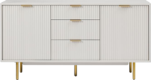 Online Designer Bedroom Quinn Lacquer Buffet (58") - Haze/Antique Brass