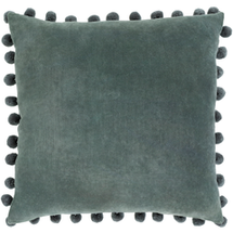 Online Designer Combined Living/Dining Velvet Pom Poms Pillow