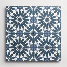 Online Designer Bathroom CEMENT ALHAMBRA FEDERAL BLUE SQUARE 8"X8"X5/8"