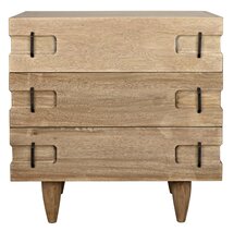 Online Designer Bedroom David 32" Side Table, Washed Walnut