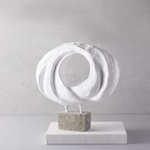 Online Designer Combined Living/Dining Papier-Mache Sculpture On Stand - Short Oval