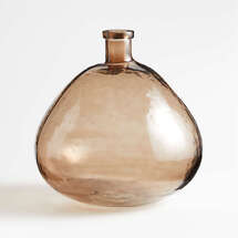 Online Designer Bedroom Amber Glass Vase 13"