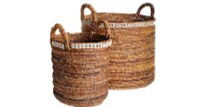 Online Designer Combined Living/Dining Milo Woven Basket Sets- Round Set of 2