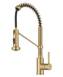 Online Designer Kitchen KPF-1610BB KRAUS Bolden Commercial Style 2-Function Single Handle Pull Down Kitchen Faucet