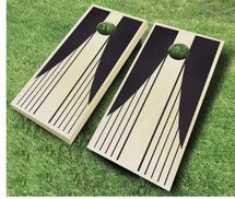 Online Designer Patio Swooping Stripes 10 Piece Cornhole Set