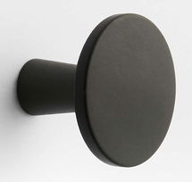 Online Designer Kitchen Tapered Matte Black Cabinet Knob