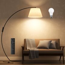 Online Designer Combined Living/Dining Arc Floor Lamps for Living Room,1200LM Super Bright 71 Inch Extra Tall Floor Lamp