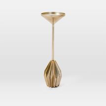 Online Designer Combined Living/Dining Faceted Brass Drink Table