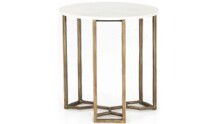 Online Designer Combined Living/Dining Naomi Marble End Table