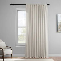 Online Designer Business/Office Aldreda Extra Wide Solid Rod Pocket Room Darkening Curtains - Single Panel Drapes