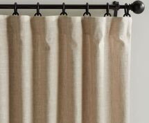Online Designer Bedroom Emery Linen/Cotton Rod Pocket Blackout Curtain