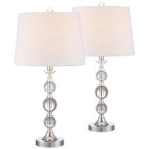 Online Designer Living Room Solange Crystal Table Lamps - Set of 2