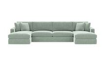 Online Designer Living Room James 3-Piece 4-Seat U Chaise Sectional