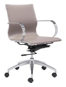 Online Designer Business/Office 36" Harry Office Steel Chair - Taupe
