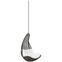 Online Designer Bedroom ABATION OUTDOOR PATIO SWING CHAIR WITHOUT STAND IN GRAY WHITE
