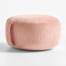 Online Designer Living Room Pink Organic Cotton Velvet Corduroy Kids Floor Cushion
