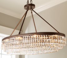 Online Designer Dining Room PRISM FACETED GLASS LAYERED ISLAND CHANDELIER