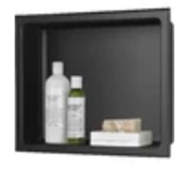 Online Designer Bathroom WFN6MB 14 In. W X 12 In. H X 4 In. D 18-Gauge Stainless Steel Shower Niche