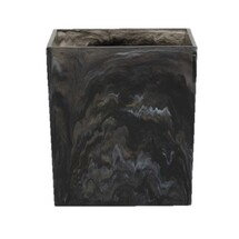Online Designer Bathroom Abacus Wastebasket-Obsidian
