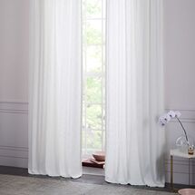 Online Designer Combined Living/Dining Textured Cotton Jacquard Curtain - Stone White