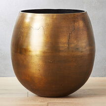 Online Designer Bedroom Rough Cast Brass Metal Indoor Planter Large