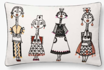Online Designer Living Room NATIVE DRAWN BENCH PILLOW