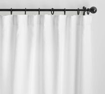 Online Designer Kitchen Belgian Flax Linen Rod Pocket Blackout Curtain