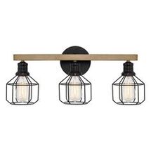 Online Designer Bathroom Abdijabar 3 - Light Dimmable Black Vanity Light