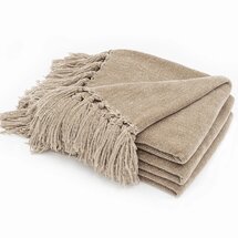Online Designer Business/Office Weaved Warmth Soft Chenille Throw Blanket