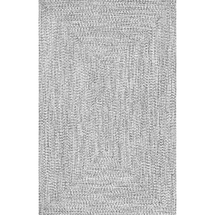 Online Designer Combined Living/Dining Kulpmont Hand-Braided Gray Indoor/Outdoor Area Rug