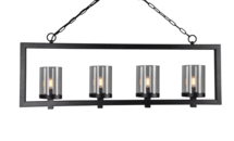 Online Designer Combined Living/Dining Vogel 4-Light Candle-Style Chandelier