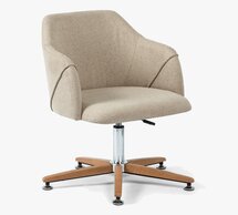 Online Designer Living Room Colusa Upholstered Swivel Desk Chair