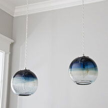 Online Designer Kitchen SEA AND SAND GLOBE ART GLASS PENDANT