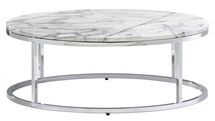 Online Designer Living Room smart round marble top coffee table