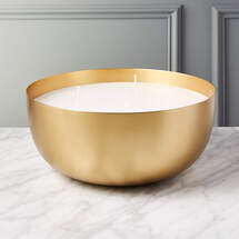 Online Designer Living Room LARGE BRASS CANDLE BOWL