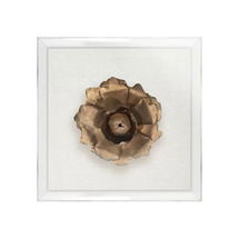 Online Designer Combined Living/Dining 'CORA PAEONIA GOLD' GRAPHIC ART PRINT