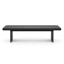 Online Designer Bedroom Modloft Carey Modern Classic Graphite Leather Tufted Bench