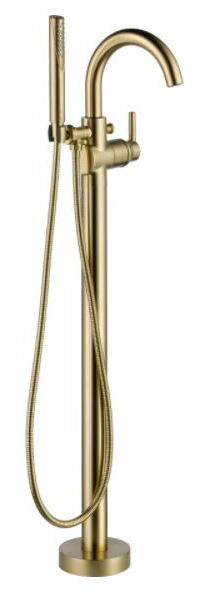 Online Designer Bathroom Delta Trinsic Floor Mounted Tub Filler