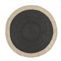 Online Designer Living Room Bordered Round Jute Rug