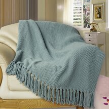 Online Designer Bedroom Nader Tweed Knitted-Design Throw