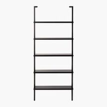 Online Designer Home/Small Office STAIRWAY BLACK 72.5" WALL MOUNTED BOOKCASE