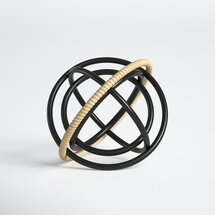 Online Designer Combined Living/Dining Defelice Metal Armillary Orb Decor