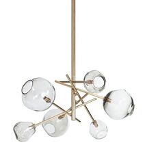 Online Designer Home Office Molten Chandelier, Brass