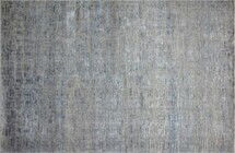 Online Designer Hallway/Entry Crafted Geometric Denim Rug